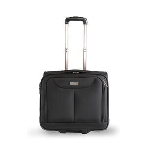 Pacific Coast Signature Rolling Laptop Luggage Briefcase, Black